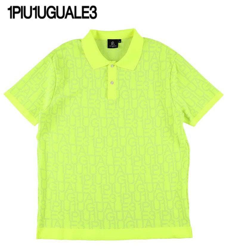 ○★新品未使用　1PIU1UGUALE3 ゴルフニットポロシャツ　V　イエロー系
