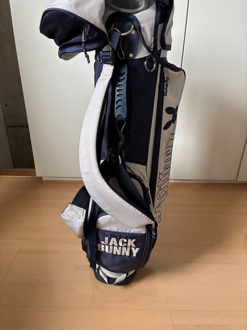 JACK BUNNY キャディバッグ ネイビー/シルバー