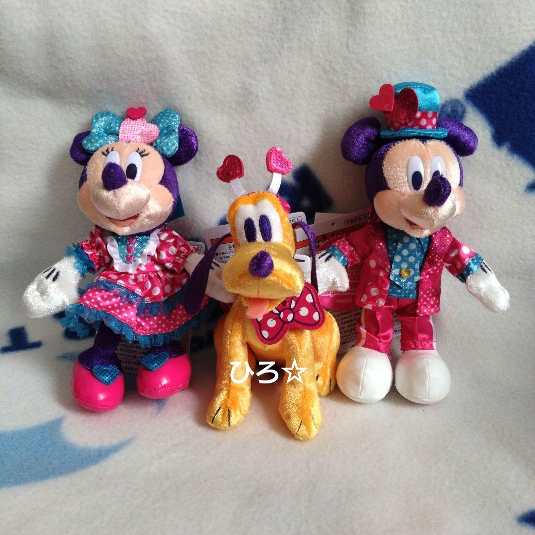 ぬいぐるみバッジ　ミニー　ミッキー　プルート　パルパルーザ　ファンダーランド