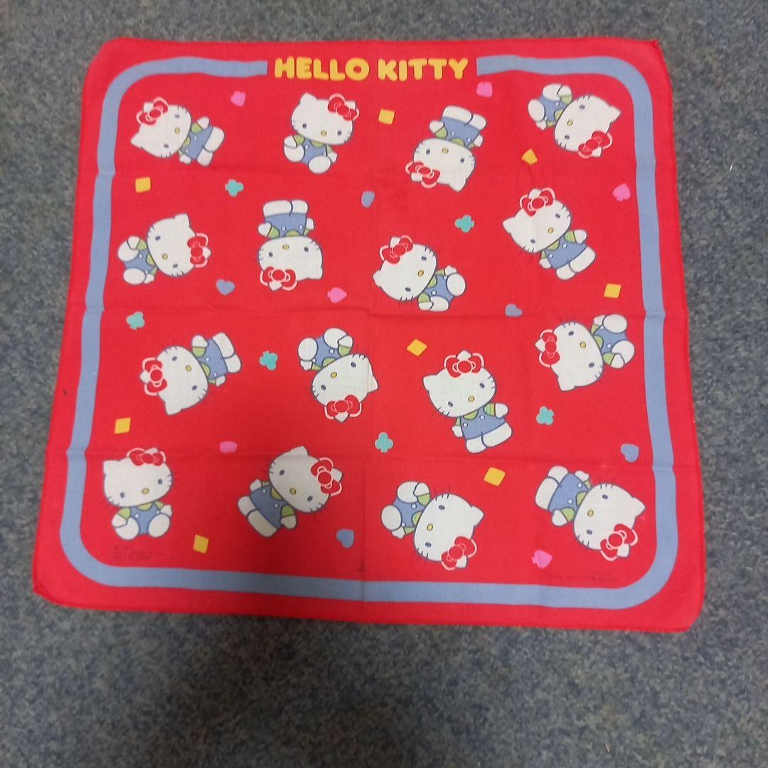 ハローキティ キティちゃん ハンカチ 1987 昭和 レトロ 当時物