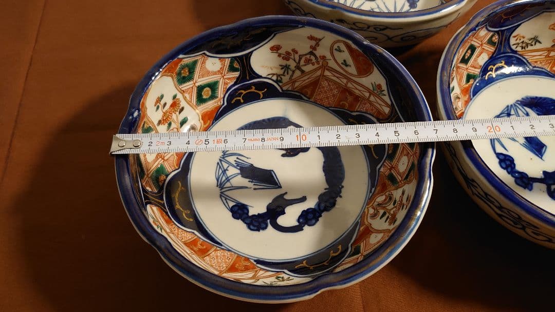 大聖寺伊万里　古伊万里　伊万里　中鉢　蔵出し　３客