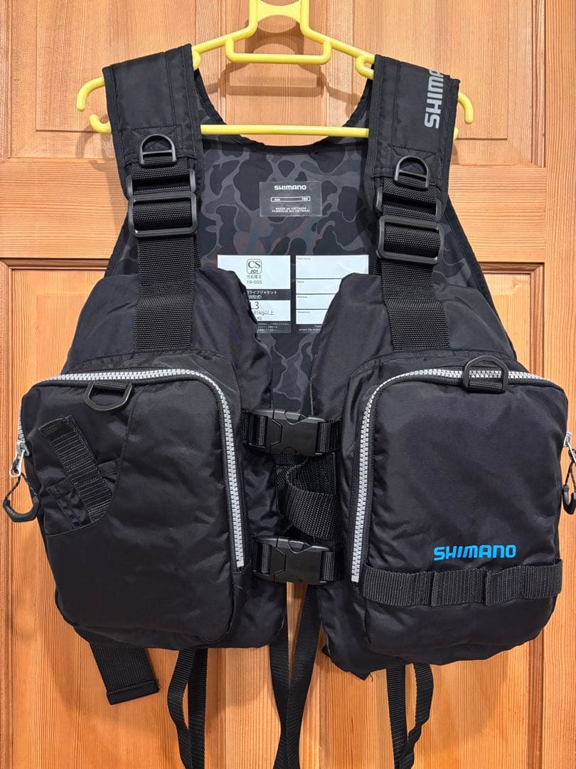 【中古】SHIMANO フィッシングベスト ／ゲームベストライト/VFー068T