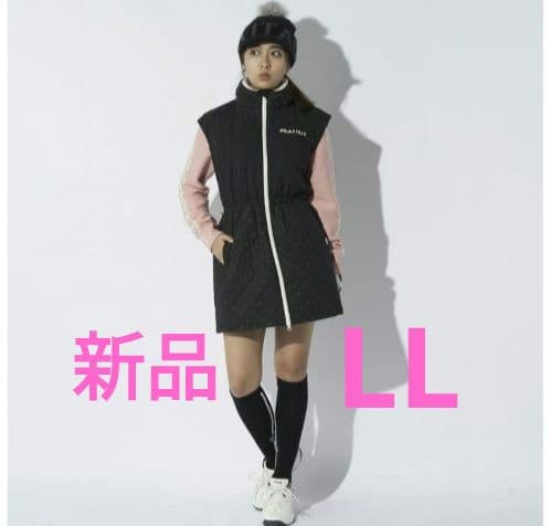 再再再値下げ新品　フィラゴルフ　中綿ワンピースLL　黒ブラックXL