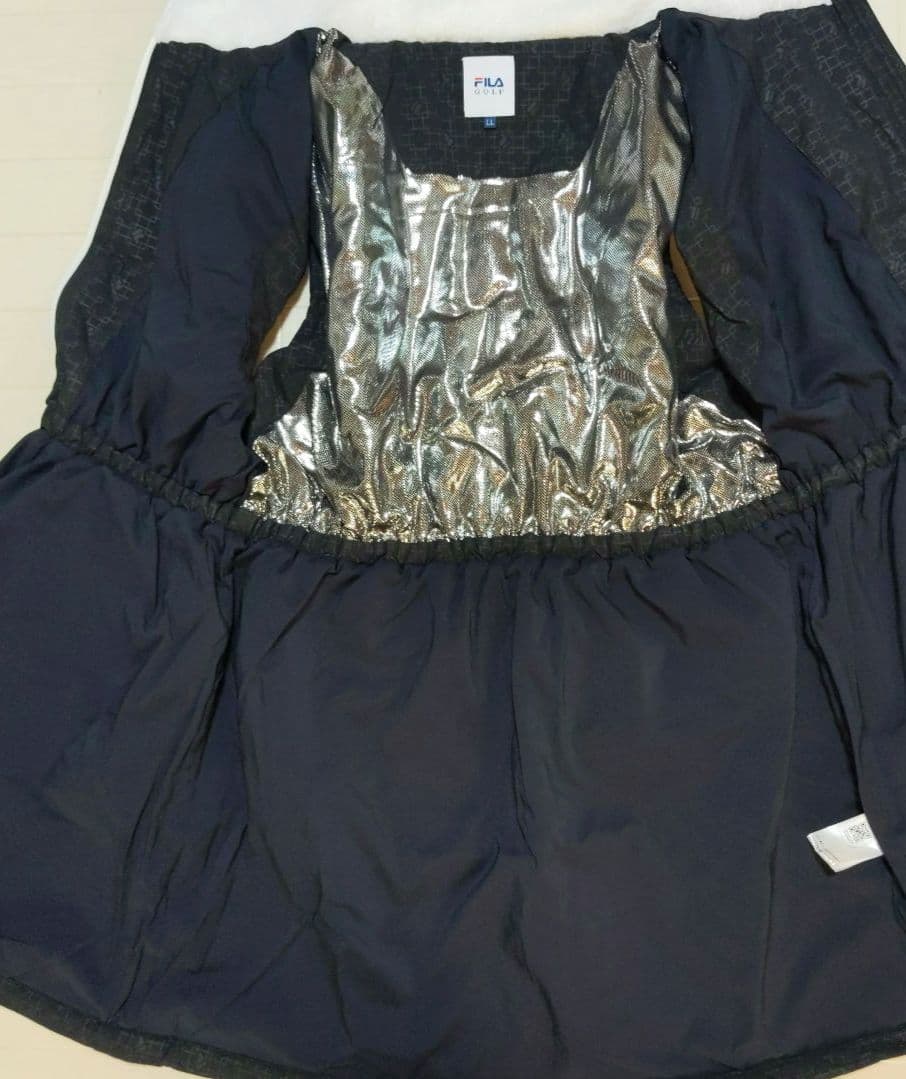 再再再値下げ新品　フィラゴルフ　中綿ワンピースLL　黒ブラックXL