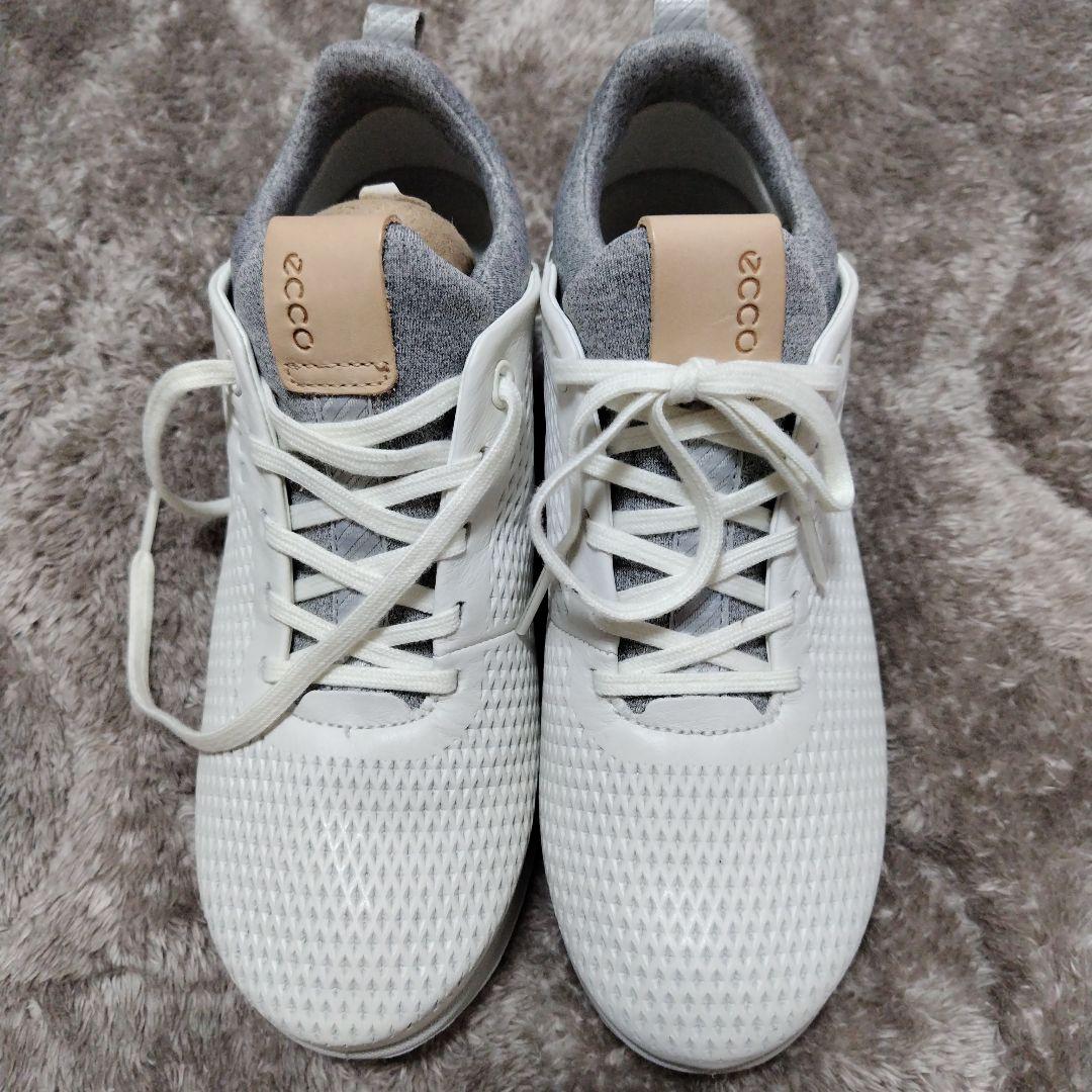 未使用☆ECCO ゴルフ用ホワイトスニーカー 女性用