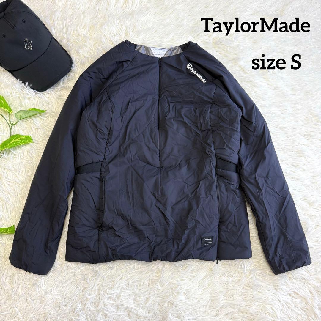 【テーラーメイド】美品 中綿ジャケット ブラック Sサイズ レディース 肉厚
