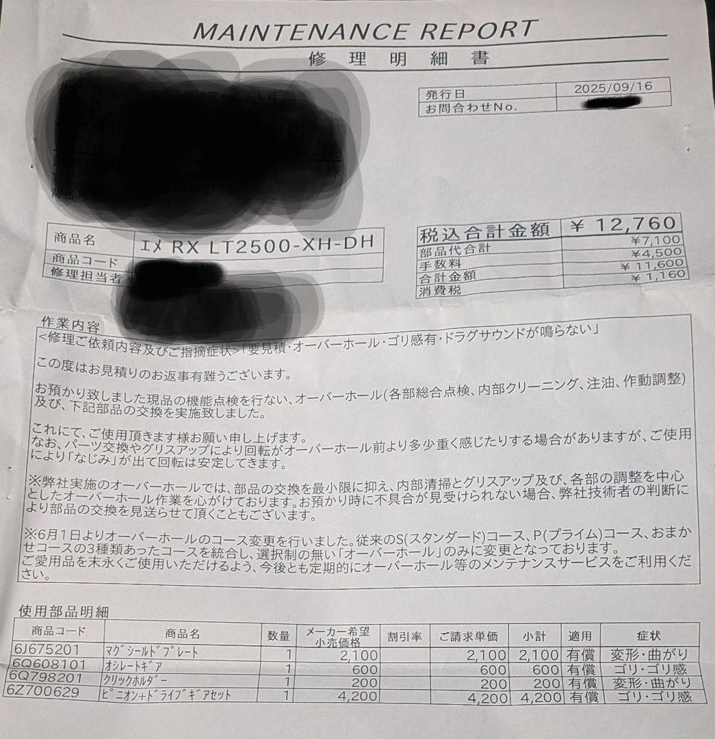 23エメラルダスRX LT2500 XH DH