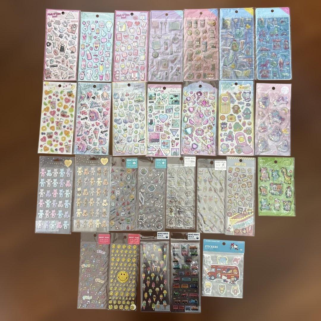 立体シール　27枚　まとめ売り　ドロップ　サンリオ　平成はっぴーフォン　新品