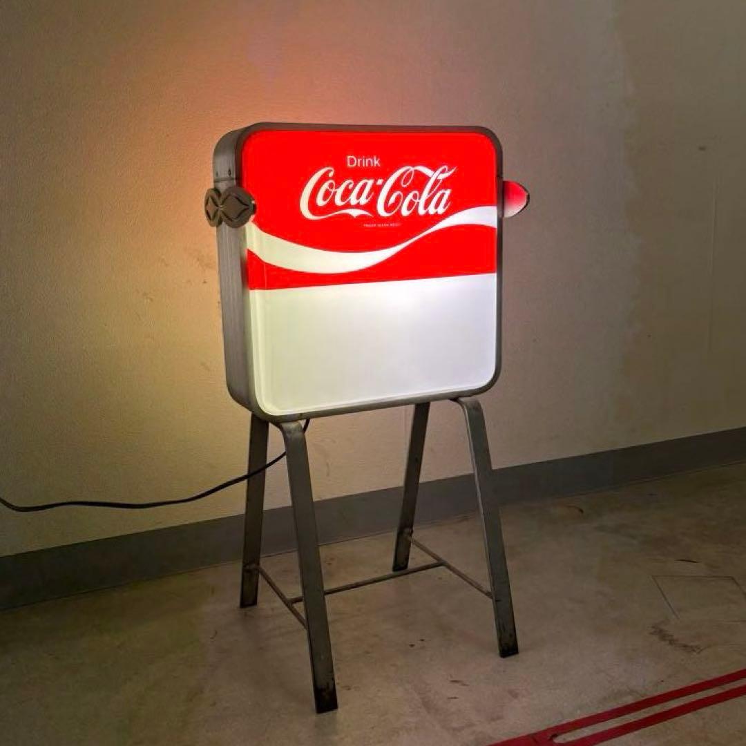 【コカコーラ】ライトアップ両面看板⭐︎昭和レトロ⭐︎純喫茶※動作確認済