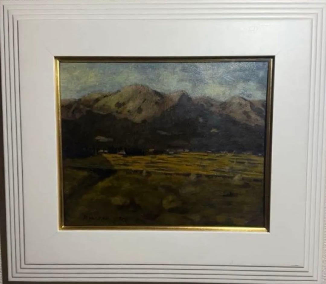 橋本隆斎　肉筆油彩画　直筆サインあり