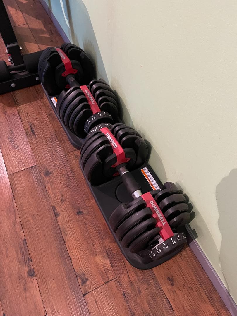 WOUTトレーニングベンチ＆ダンベル