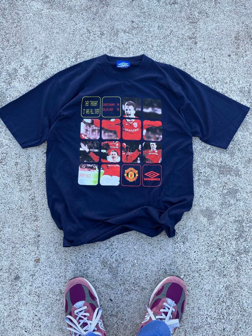 アンブロxマンチェスターユナイテッド ビンテージTシャツ umbro L