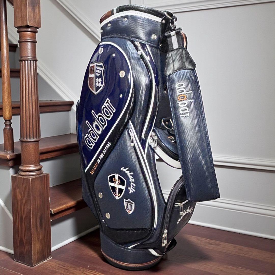 アダバット adabat キャディバッグ 高級感 エンブレム 9.5型