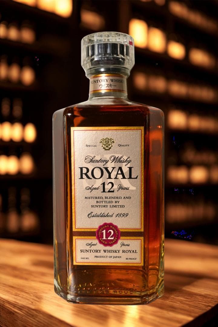 サントリーウイスキー ローヤル12年 スリム瓶 40度 660ml レトロボトル