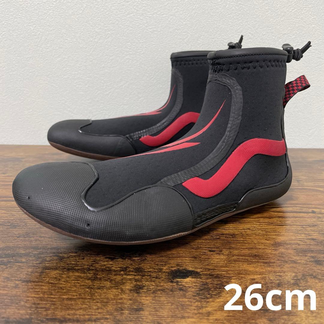 バンズ　サーフブーツ 2 ミッド　26cm　ネイサンフローレンス　ブラック