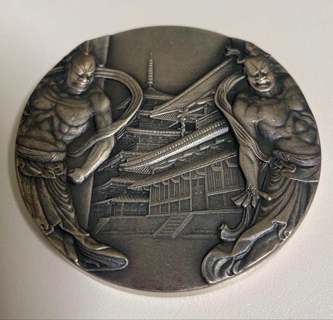 造幣局　国宝章牌　法隆寺　純銀160g