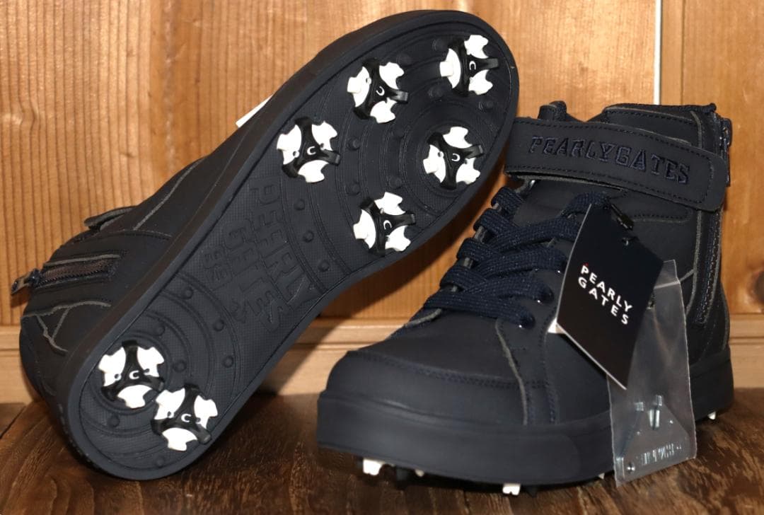 新品　パーリーゲイツ ミドルカット ゴルフシューズ 22.5cm　Ⓗ