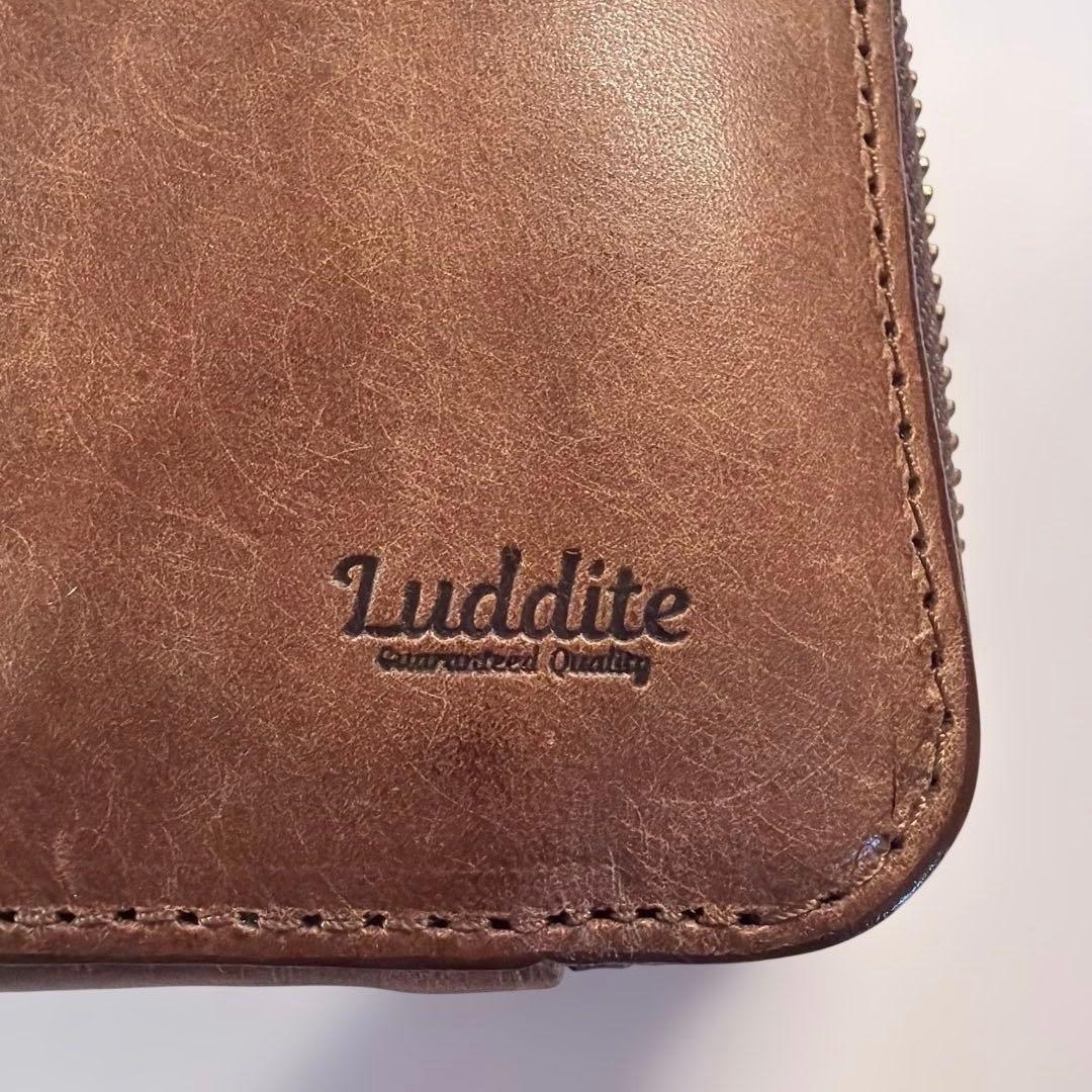 【13:00迄に購入で当日発送】Luddite レザー×デニムペンケース
