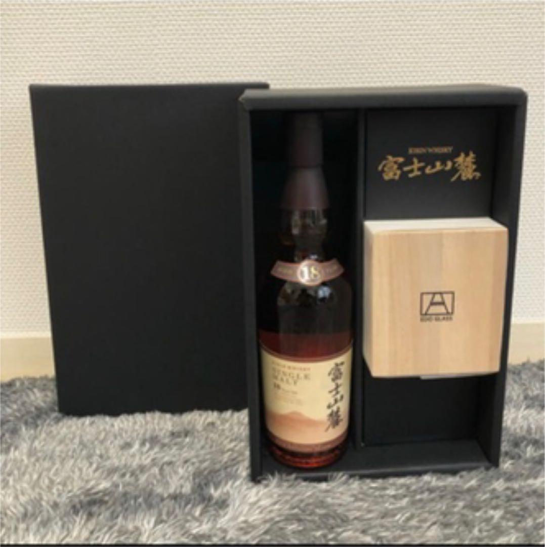 『激レア』富士山麓　18年　ウィスキー　キリン　シングルモルト　江戸切子　セット