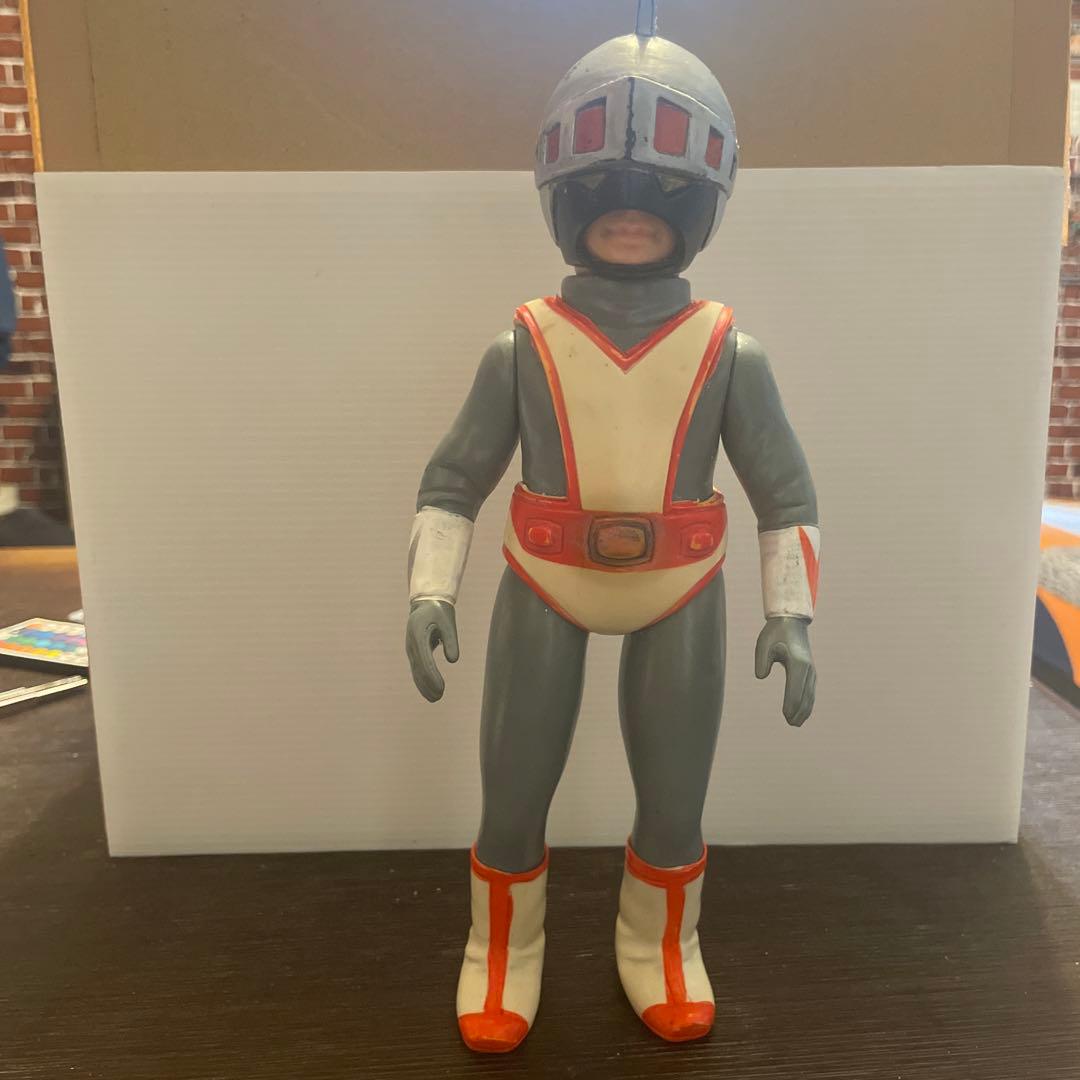 旧バンダイ　シルバー仮面面取れソフビ