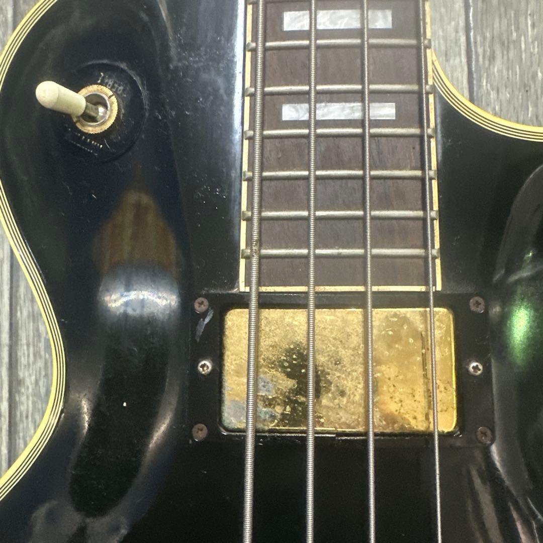 GrecoレスポールベースLPB 1980年代 日本製ビンテージ エレキベース黒