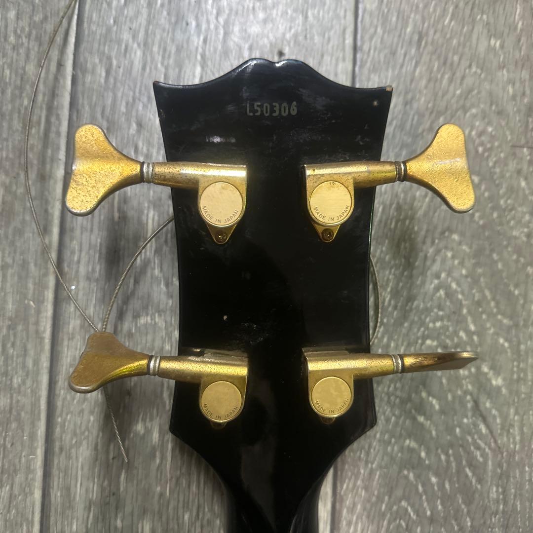 GrecoレスポールベースLPB 1980年代 日本製ビンテージ エレキベース黒