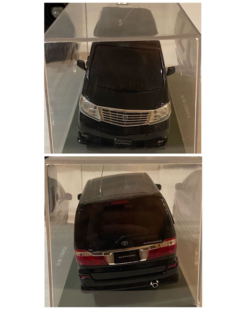 【2台セット】アオシマ アルファード&エスティマ VIP 車高調 ラジコン