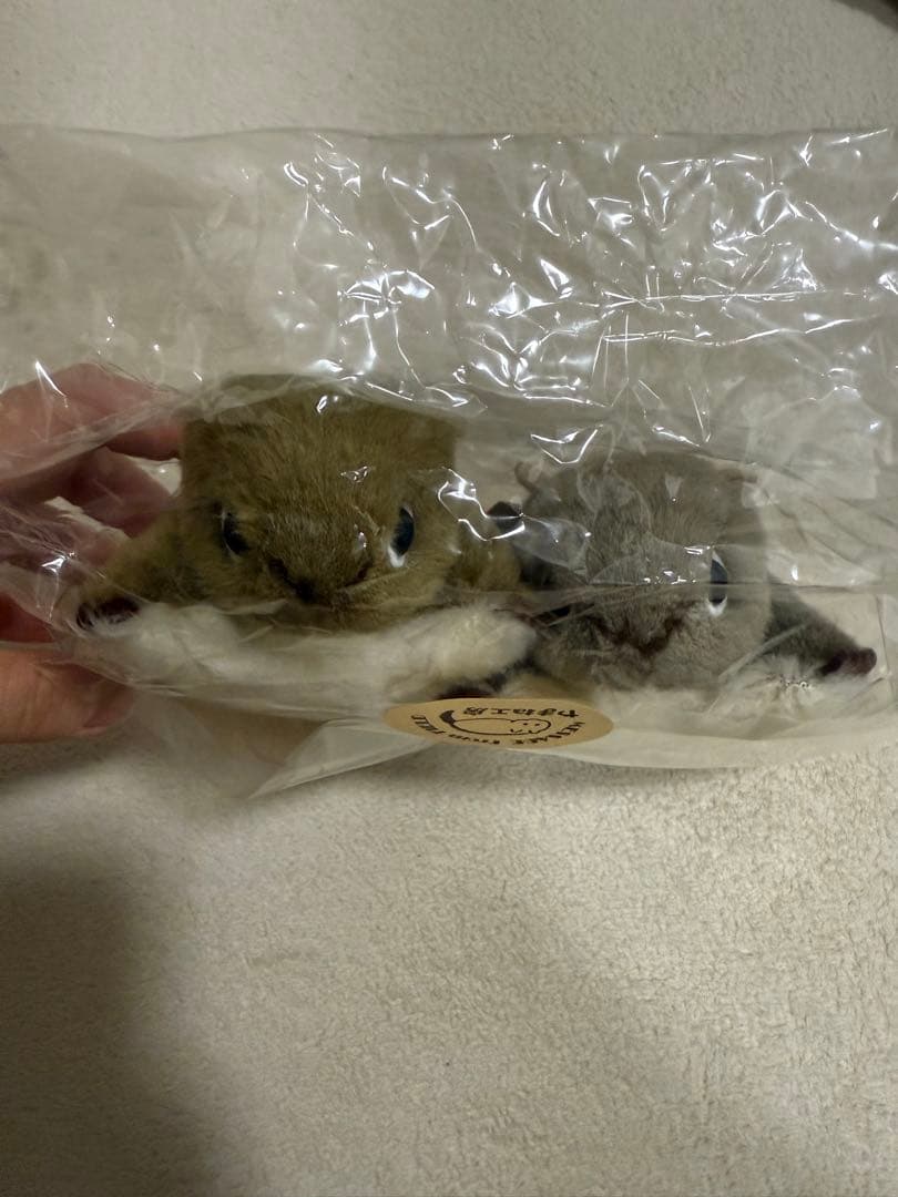 やまね工房　モモンガ2体