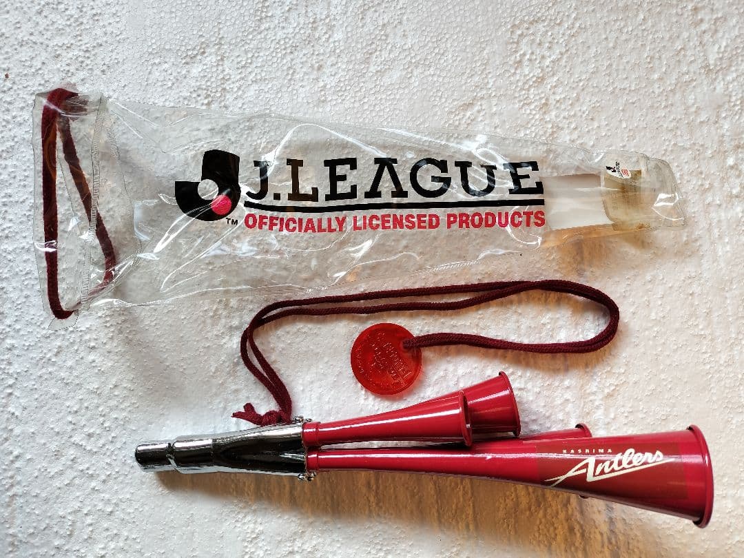 鹿島アントラーズ 金属製4連チアホーン ケース付