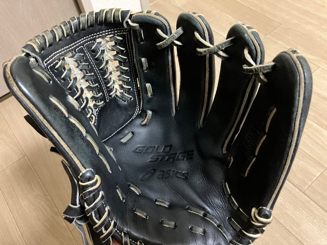asics GOLDSTAGE 硬式グローブ 黒