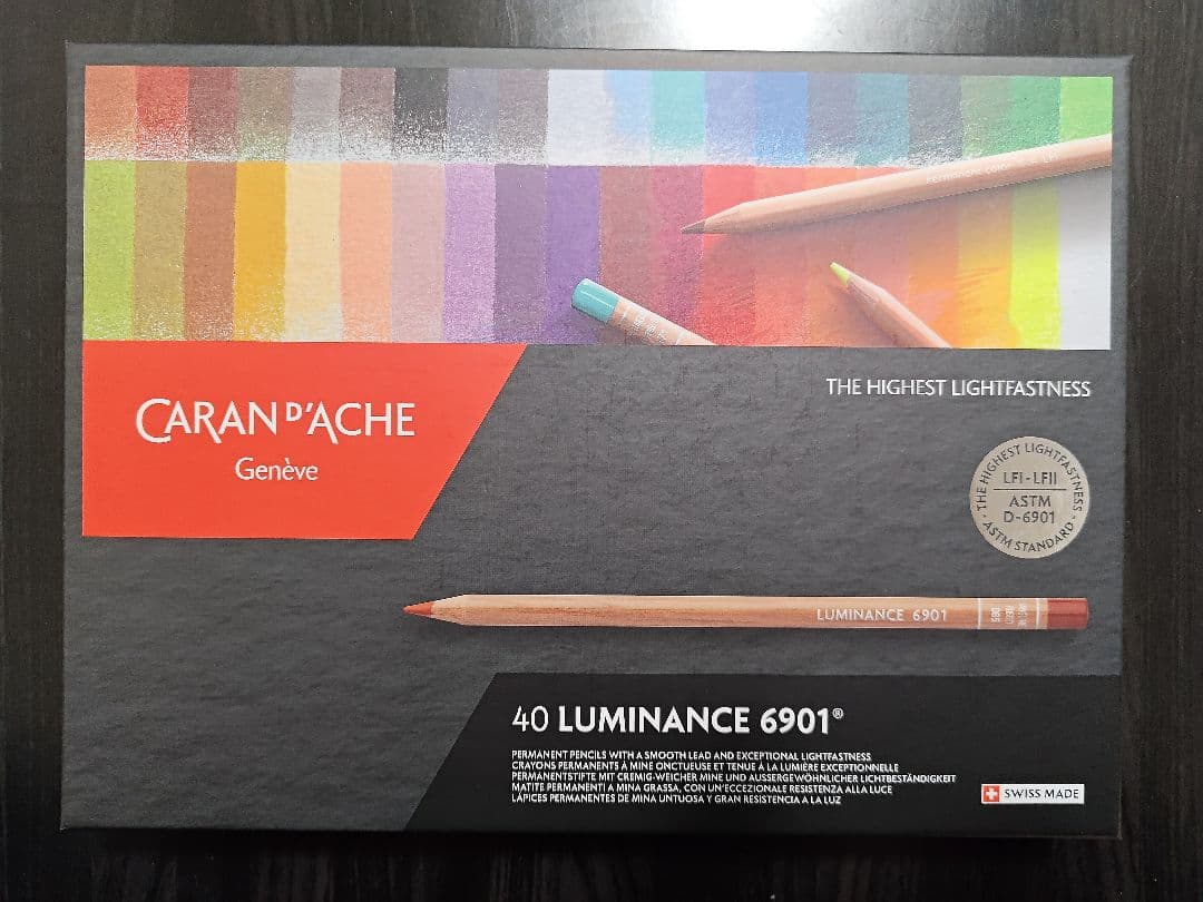 CARAN D'ACHE LUMINANCE 6901 40色 ルミナンス色鉛筆