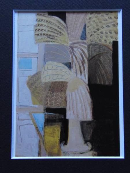 香月 泰男、尾花、希少な画集より、版上刷サイン入、 新品高級額装付