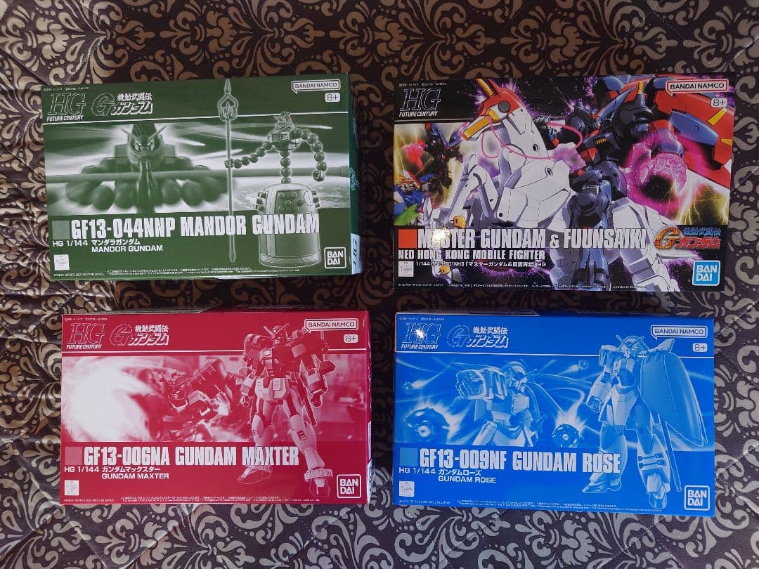 HG マンダラ　ローズ　マックススター　マスターガンダム&風雲再起　セット