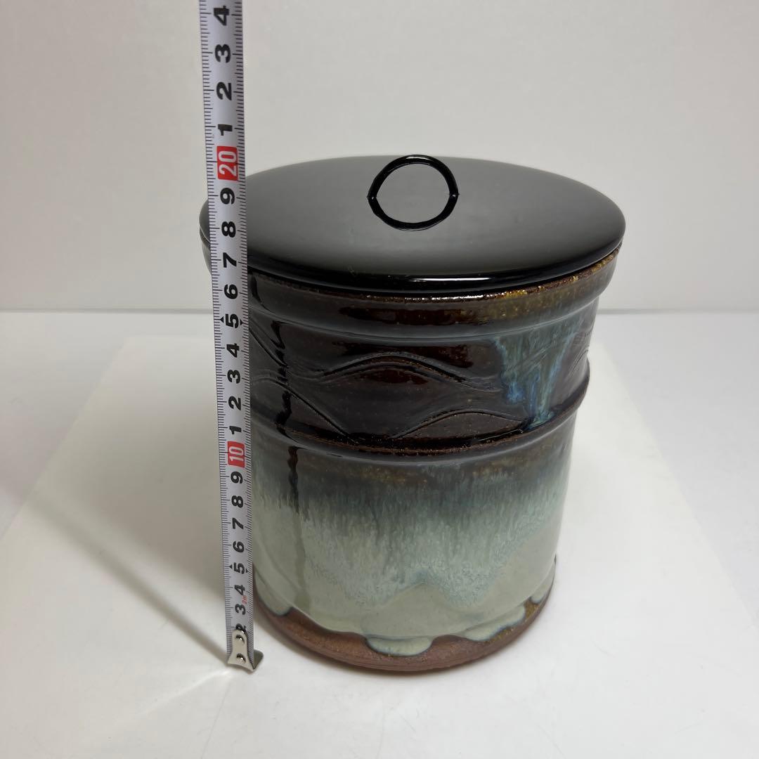 ☆茶3 加藤春永造　朝鮮唐津水指　共箱　東里7-1127②