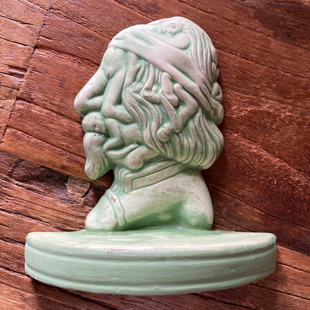 60s ヴィンテージ　ブックエンド　フロイト　エロ　ヌード　セラミック　ヒッピー