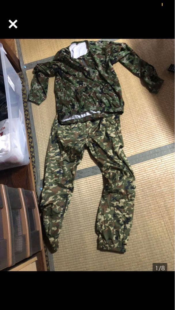 ウィンドーストッパ上下セット自衛隊 防寒サバイバルゲゲーム迷彩服 戦闘服登山