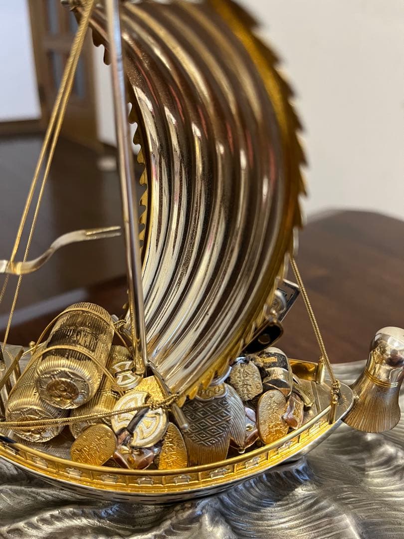 銀製　STARLING SILVER960 関工芸 宝船 SEKI