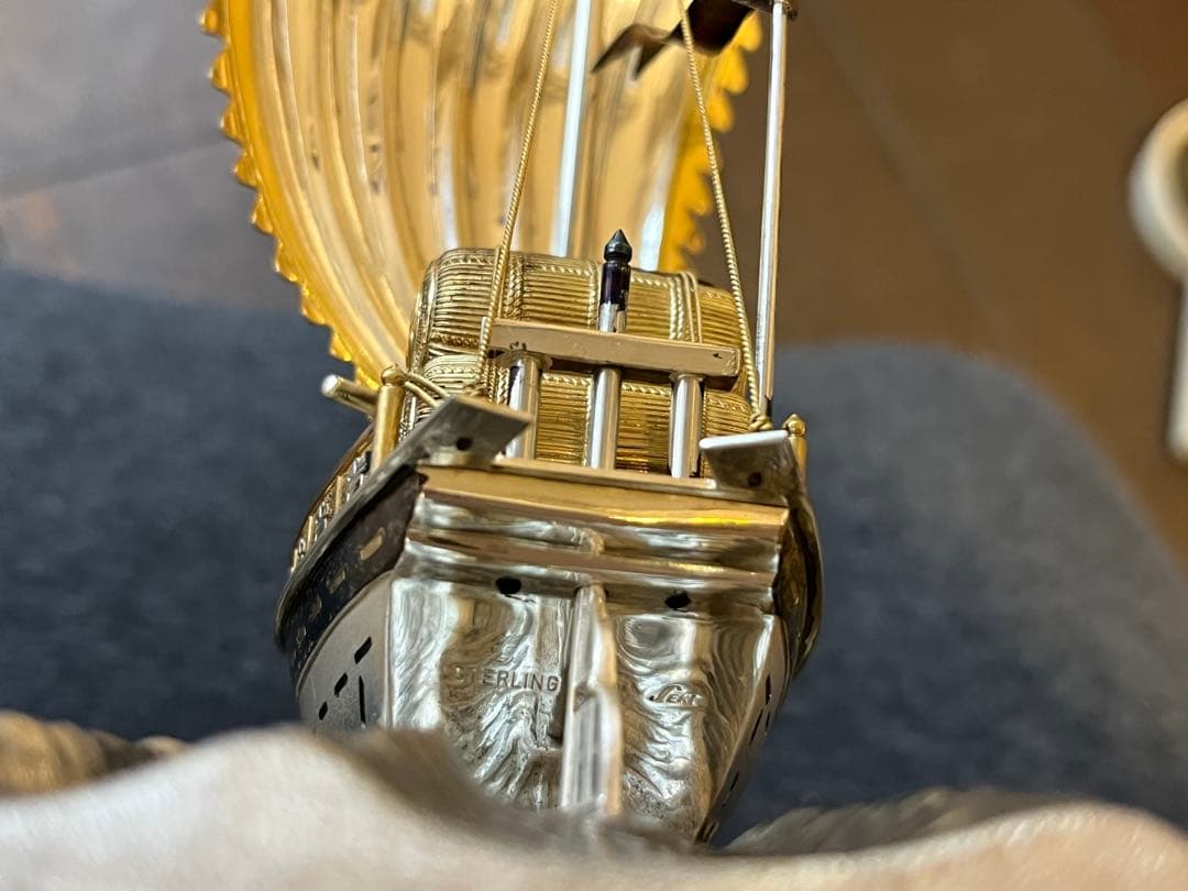 銀製　STARLING SILVER960 関工芸 宝船 SEKI