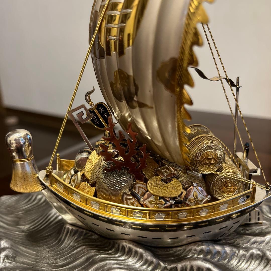 銀製　STARLING SILVER960 関工芸 宝船 SEKI