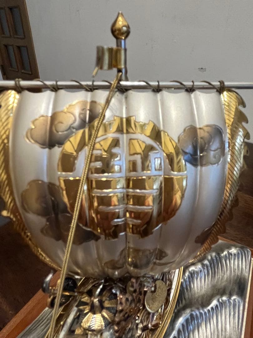 銀製　STARLING SILVER960 関工芸 宝船 SEKI