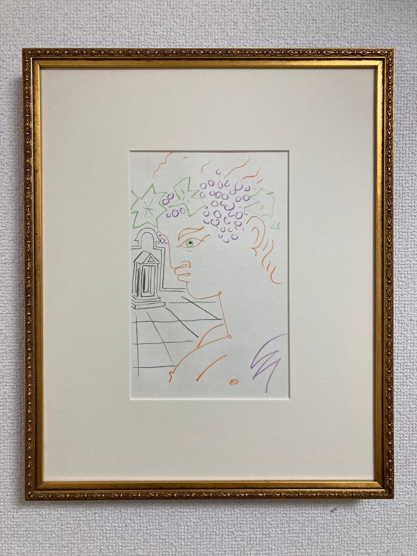 【希少】ジャン・コクトー 「テアトル バッカス」リトグラフ