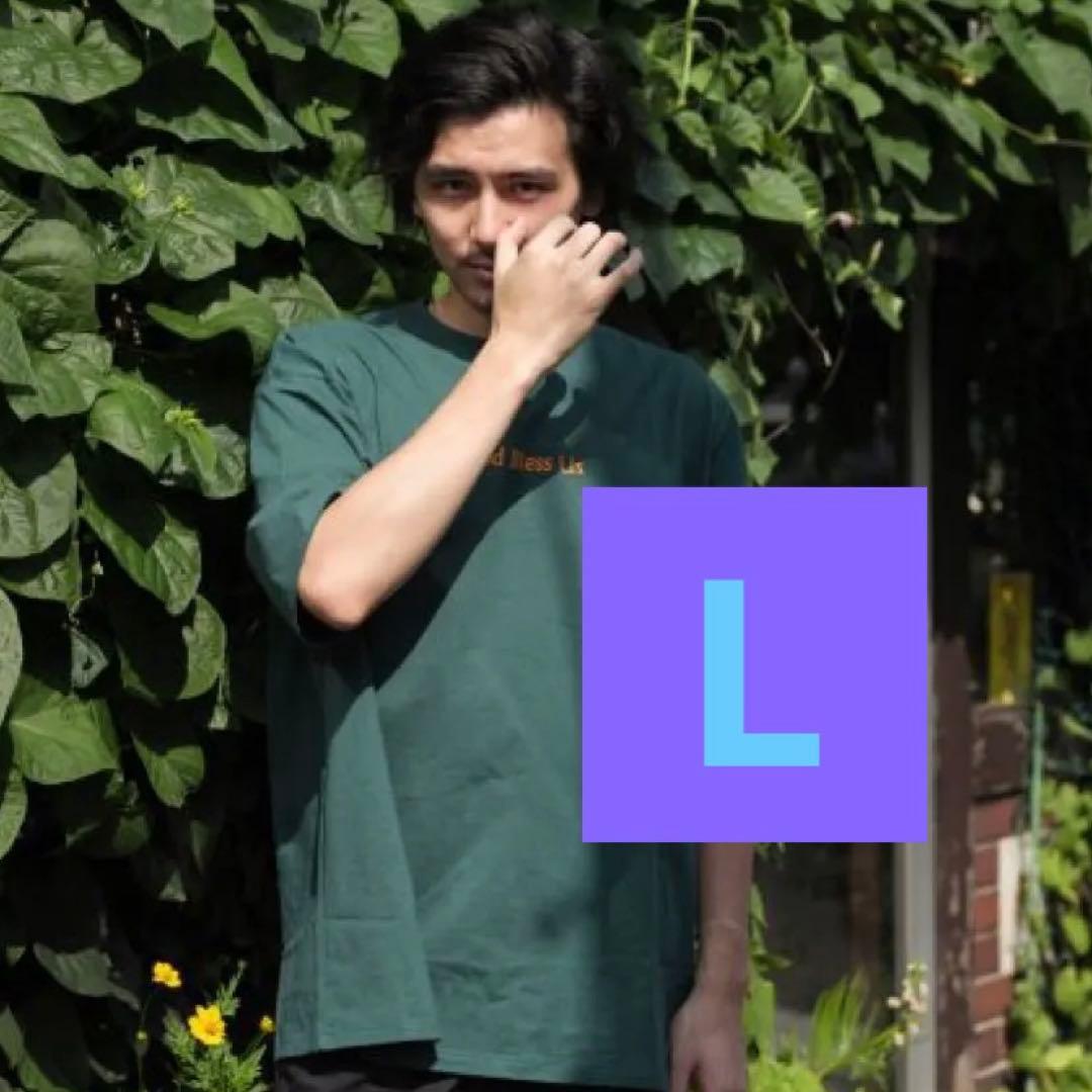 God Bless Us Tシャツ グリーンLサイズ