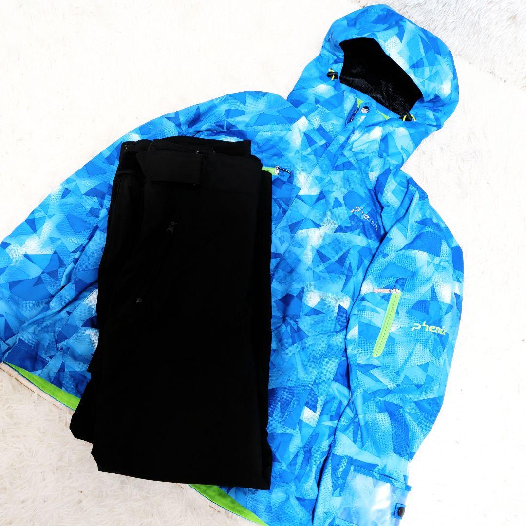 美品 phenix フェニックス スキーウェア 総柄 メンズO スノーボード