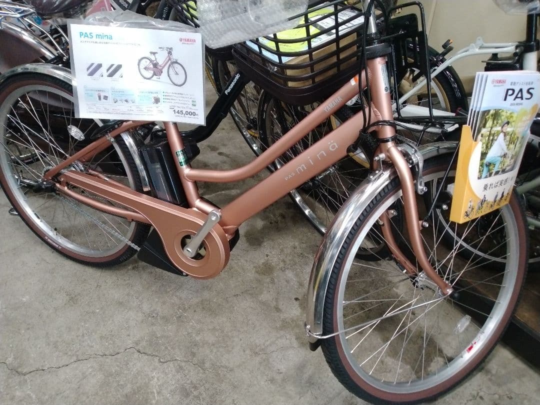 PAS mina 電動アシスト自転車 マットロゼ