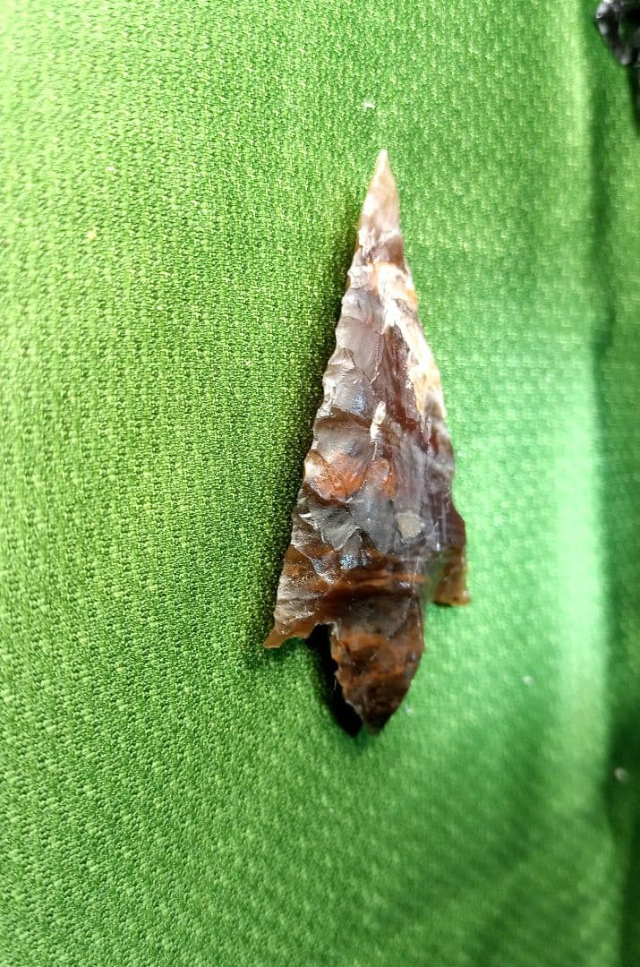 アイヌ仕様Pro。 有舌尖頭器 石器 原始時代　 模写