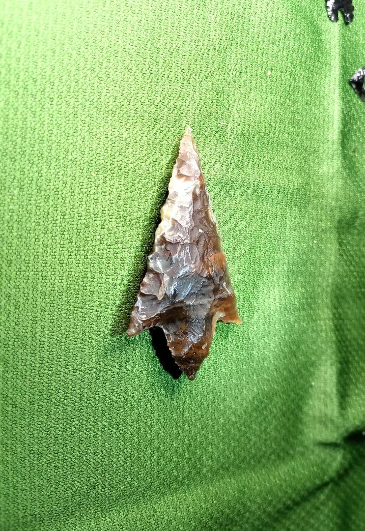 アイヌ仕様Pro。 有舌尖頭器 石器 原始時代　 模写