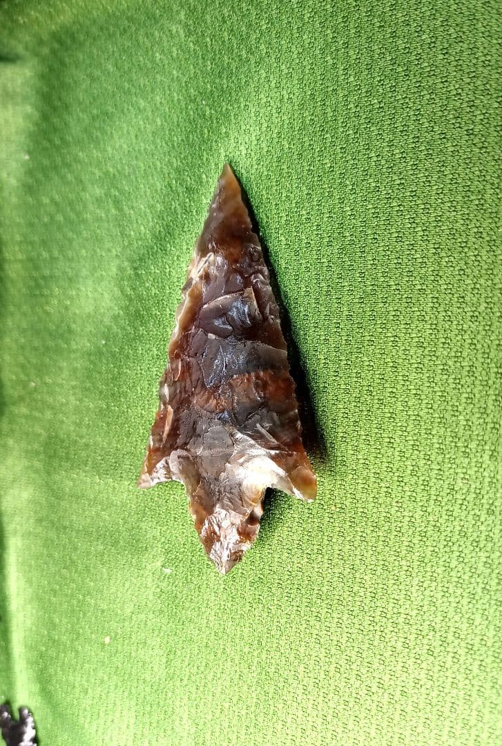 アイヌ仕様Pro。 有舌尖頭器 石器 原始時代　 模写