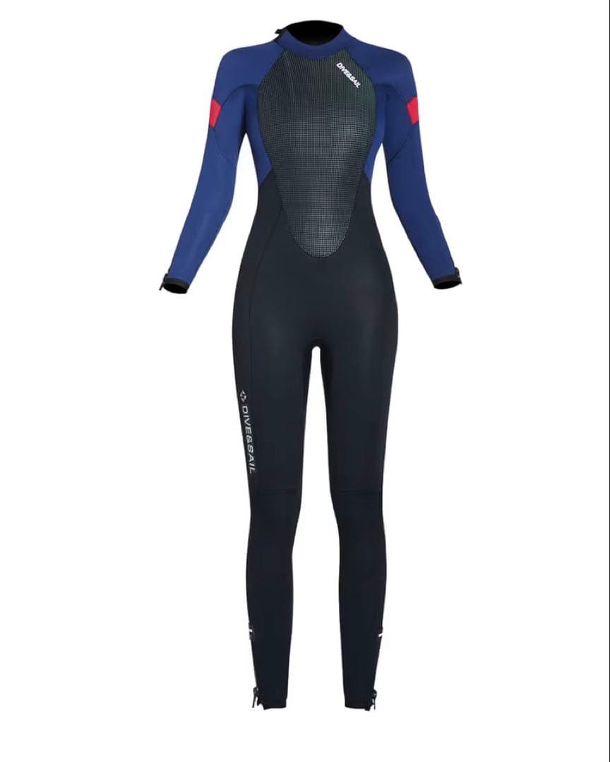 新品 5mm ウェットスーツ Mサイズ ネイビー・ブラック レディース