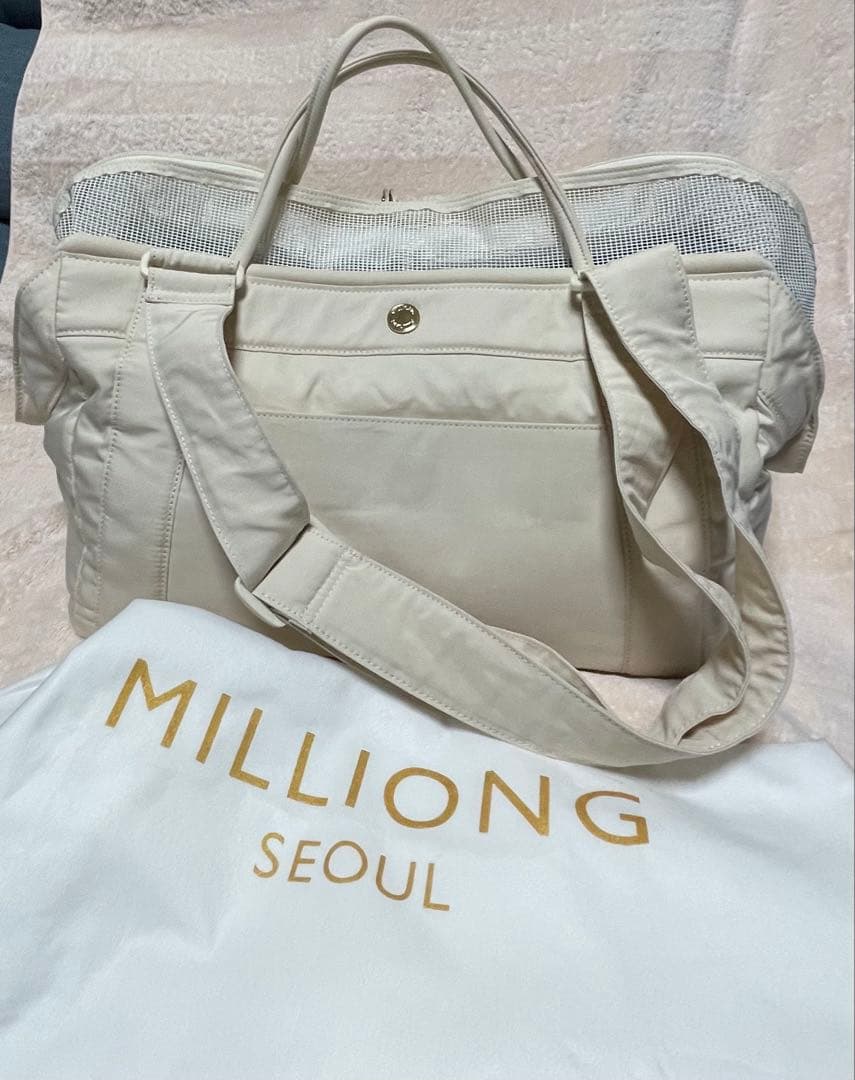 a.k！MILLIONG コットンキャンディ犬用キャリーバッグMサイズ