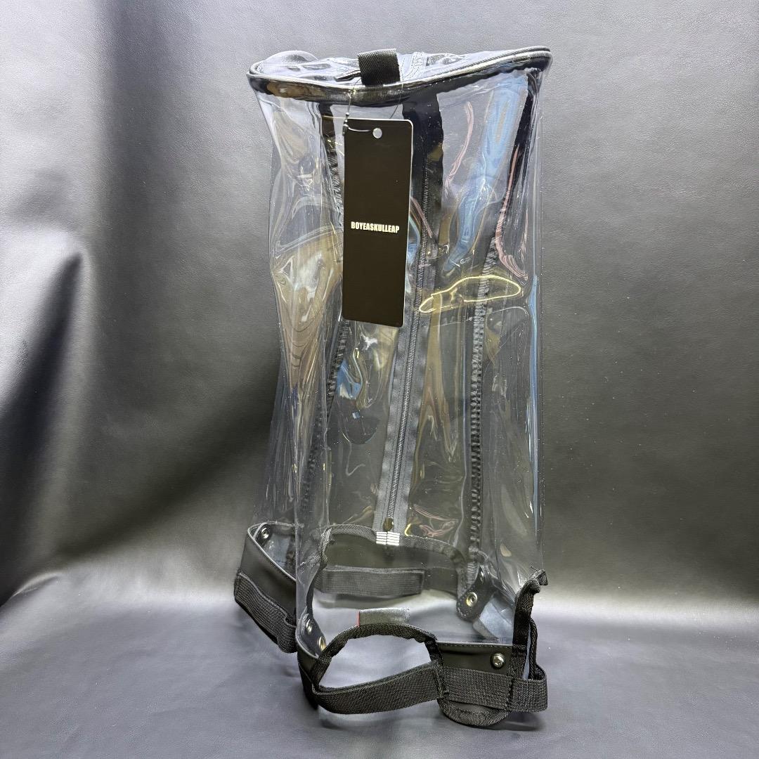 ◉Bc右1011 未使用保管品 ゴルフ キャディバッグ フード 透明 エナメル